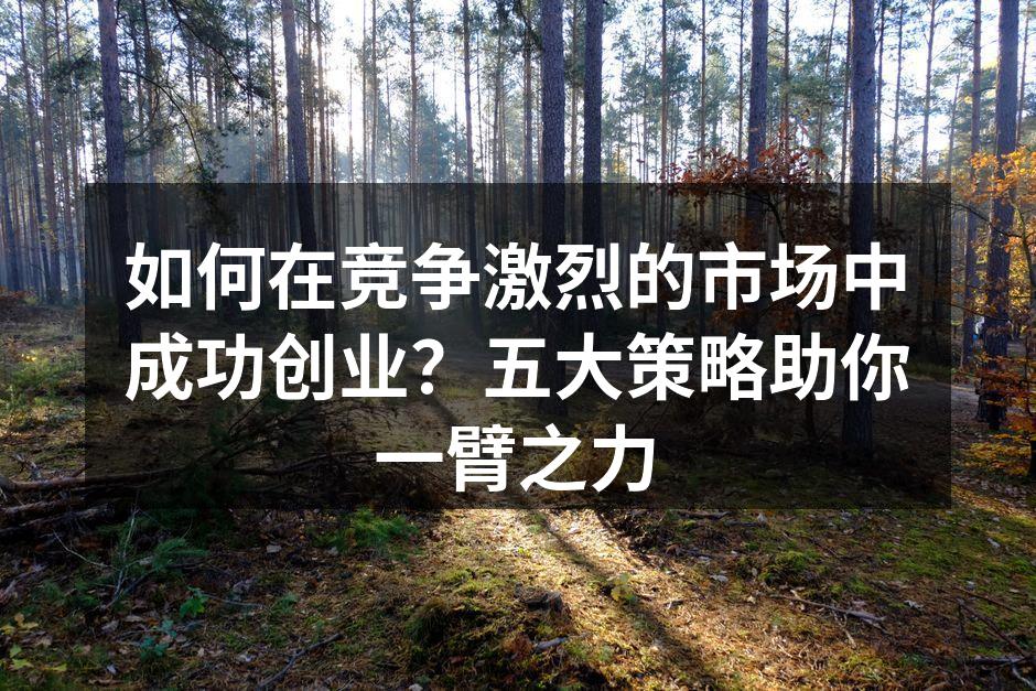 如何在竞争激烈的市场中成功创业？五大策略助你一臂之力